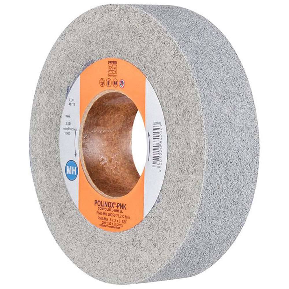 Schleifvlies - PFERD POLINOX® - spiralförmig - Korund/Siliciumcarbid - Bezeichnung PNK-MH 20050-76,2 SiC F - Schleifmittel Siliciumcarbid - Maße (D