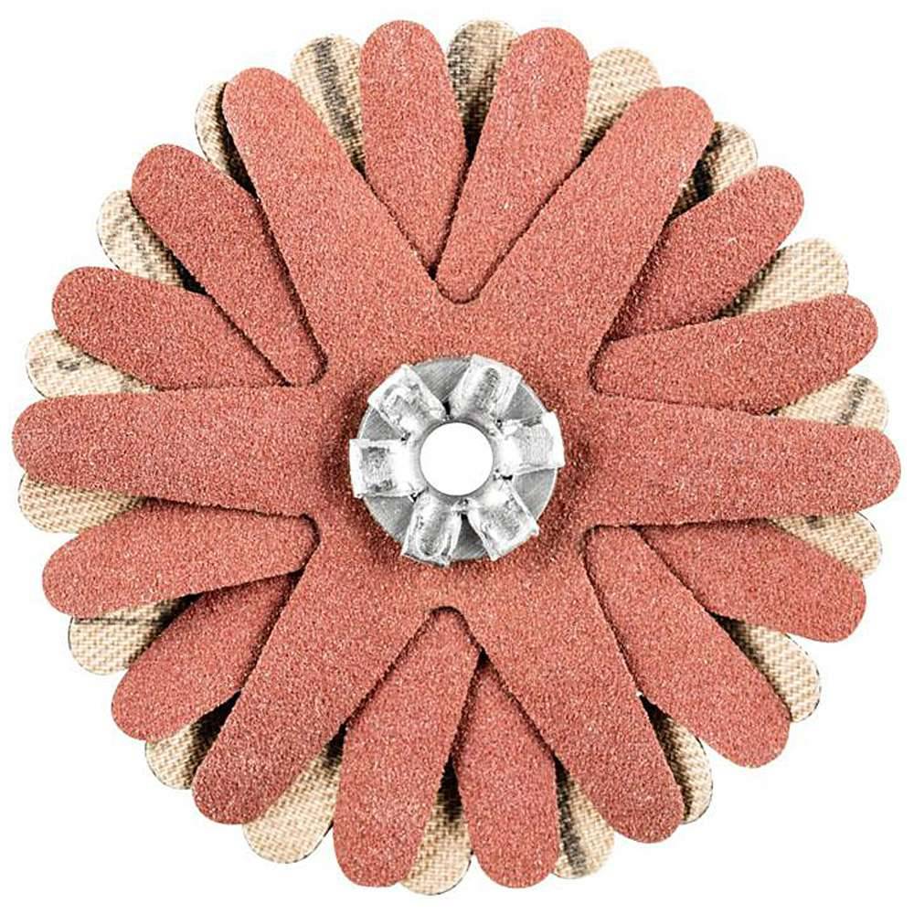 Schleifscheibe - PFERD POLISTAR-TUBE - Sternform - Korngröße 320 - Bezeichnung PST-T 50/4 6 A 320 - Maße (D x H) 50 x 4 mm - Rauigkeitswert 0,2 -