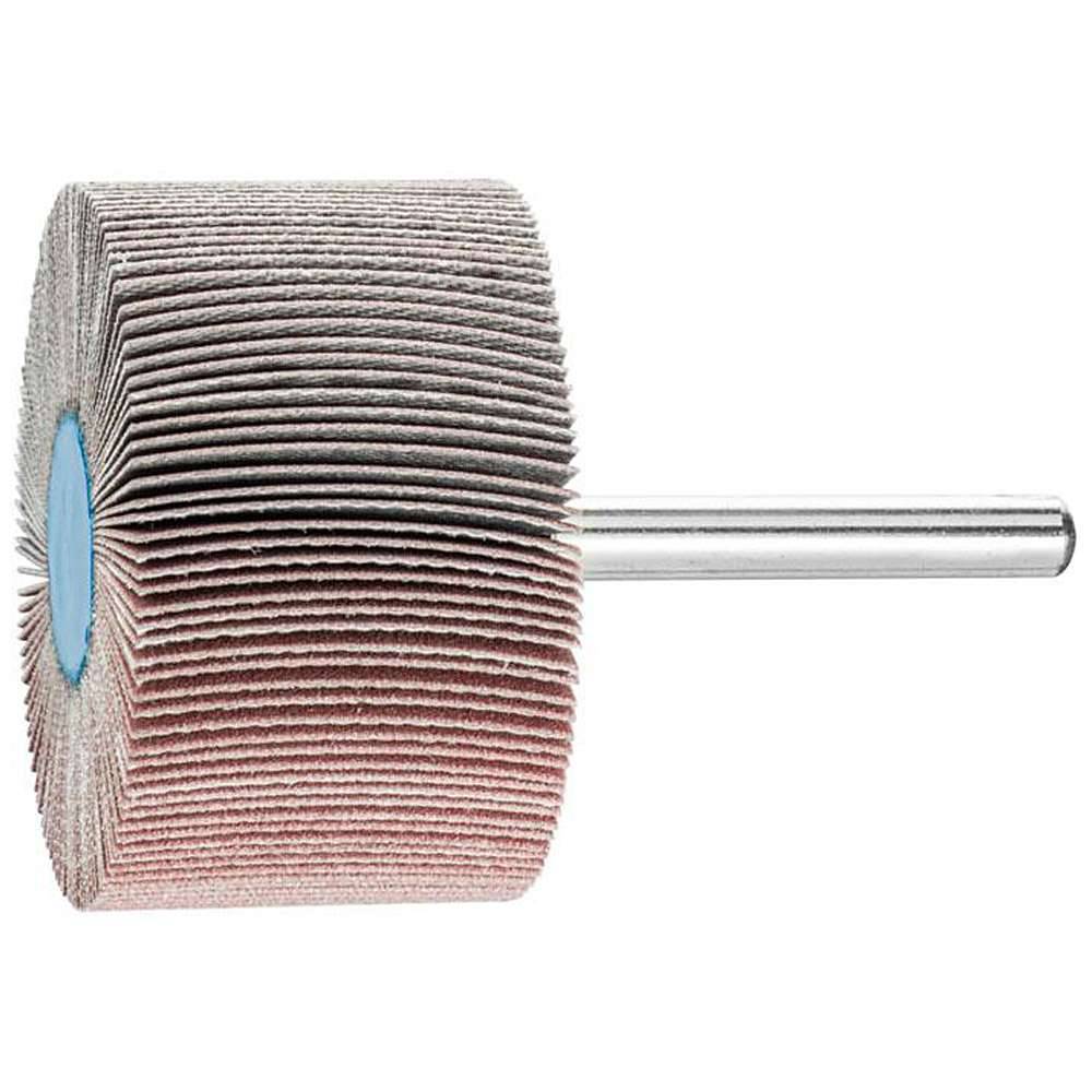 Fächerschleifer - PFERD - Korund A - Schaft-Ø 6 x 40 mm - Korngröße 320 - Bezeichnung F 5030/6 A 320 - Maße (D x T) 50 x 30 mm - empf. Drehzahl 7