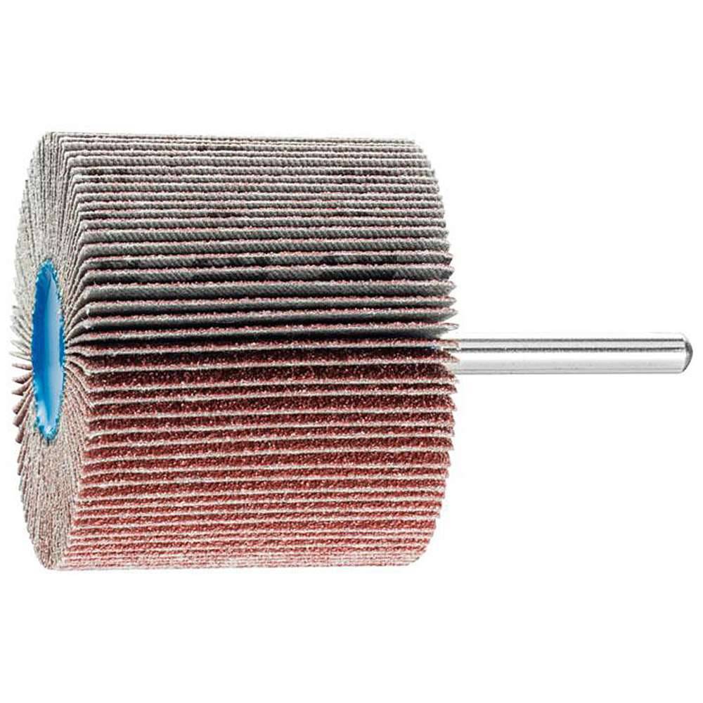 Fächerschleifer - PFERD - Korund A - Schaft-Ø 6 x 40 mm - Korngröße 180 - Bezeichnung F 4015/6 A 60 - Maße (D x T) 60 x 50 mm - empf. Drehzahl 63