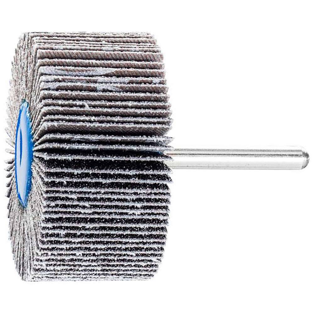 Fächerschleifer - PFERD - Siliciumcarbid - Schaft-Ø 6 x 40 mm - Korngröße 60 - Bezeichnung F 6030/6 SiC 60 - Maße (D x T) 60 x 30 mm - empf. Dreh