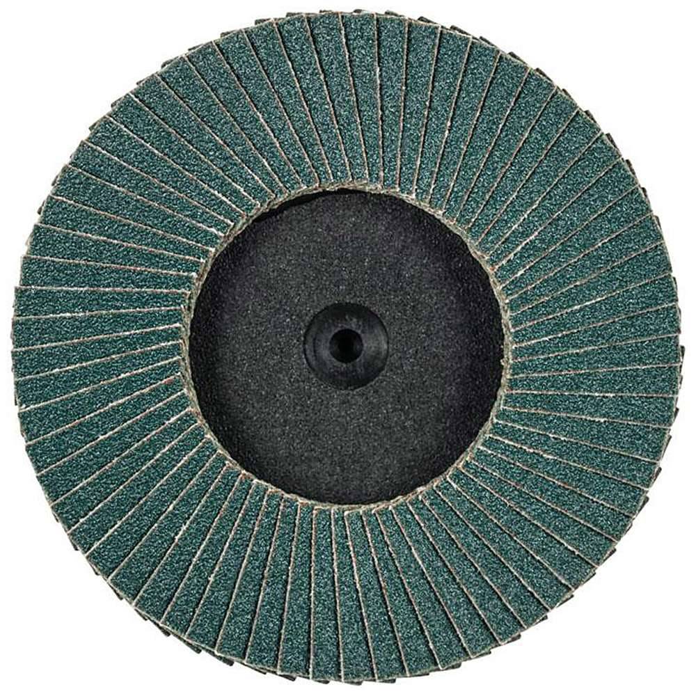 Schleifscheibe - PFERD COMBIDISC®-Mini-POLIFAN® - Aufspannsystem CDR - Bezeichnung CDR PFF 75 Z 120 - Durchmesser 75 mm - Korngröße 120 - empf. Dr