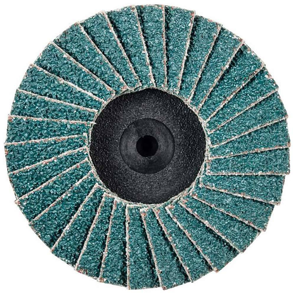 Schleifscheibe - PFERD COMBIDISC®-Mini-POLIFAN® - Aufspannsystem CDR - Bezeichnung CDR PFF 50 Z 40 - Durchmesser 50 mm - Korngröße 40 - empf. Dreh