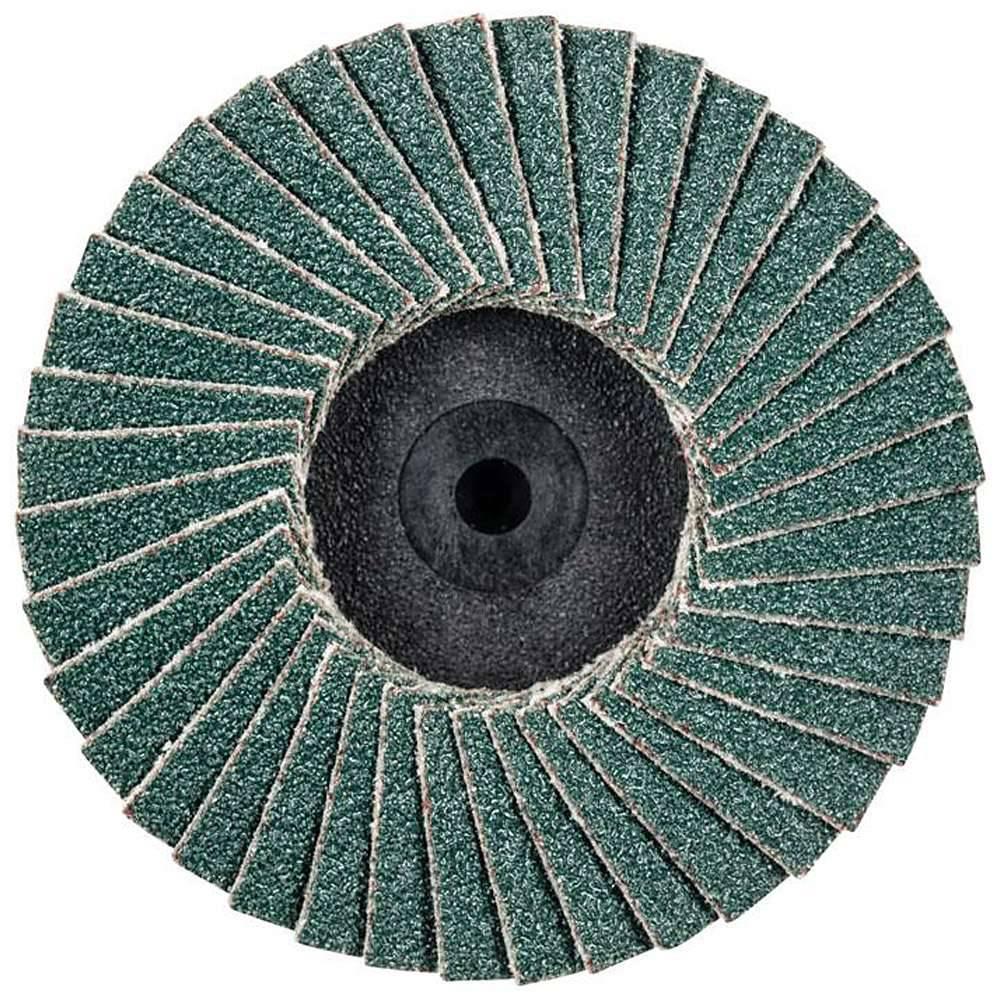 Schleifscheibe - PFERD COMBIDISC®-Mini-POLIFAN® - Aufspannsystem CDR - Bezeichnung CDR PFF 50 Z 80 - Durchmesser 50 mm - Korngröße 80 - empf. Dreh
