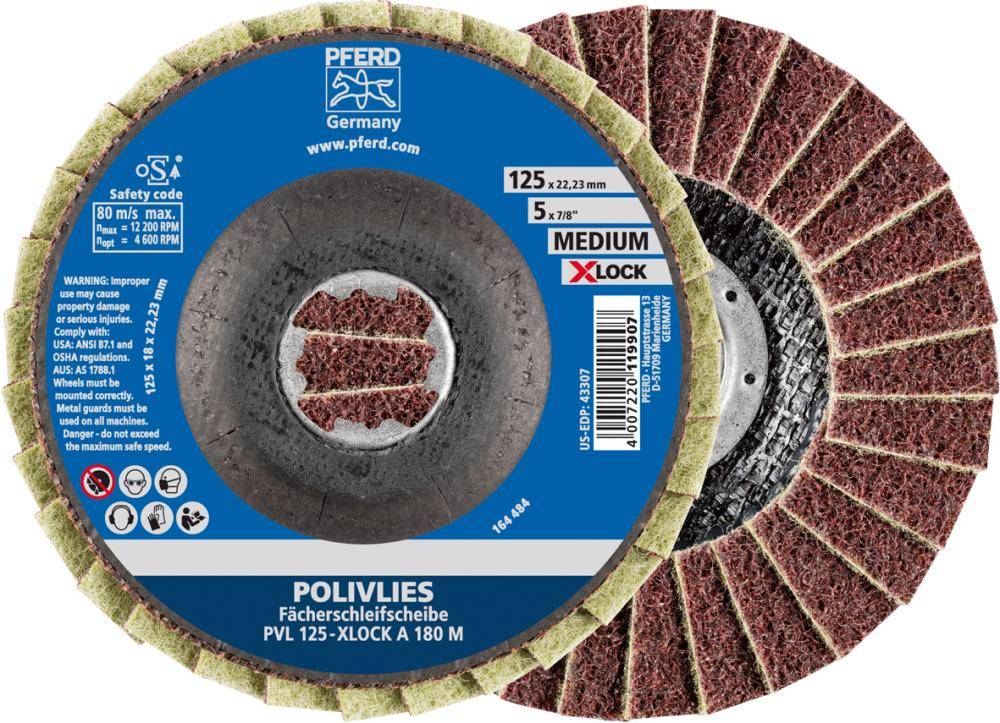 Polivliesscheibe X-LOCK PVL A 115mm 100 grob Pferd