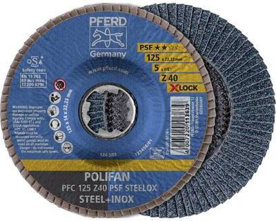 Fächerschleifscheibe X-LOCK STEELOX K40PSF 125mm Pferd