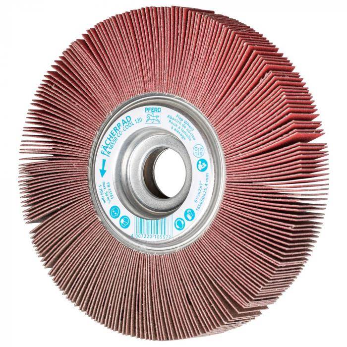 PFERD Fächerrad FR 16530/25,4 CO-COOL 120 - CO-COOL - Außen-ø 165 mm - Bohrungs-ø - 25,4 mm - Korngröße 120 - VE 2 Stück - Preis per VE