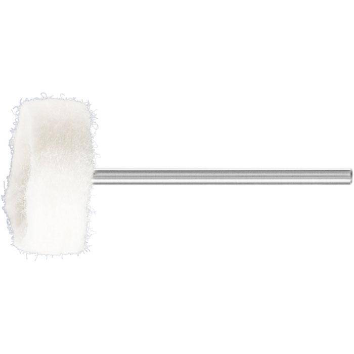Poliertuchring - PFERD - mit Schaft - Schaft-Ø 2,35 mm - versch. Besatzmaterialien - Bezeichnung TR 2210/2,35 FZ - Besatzmaterial Filz