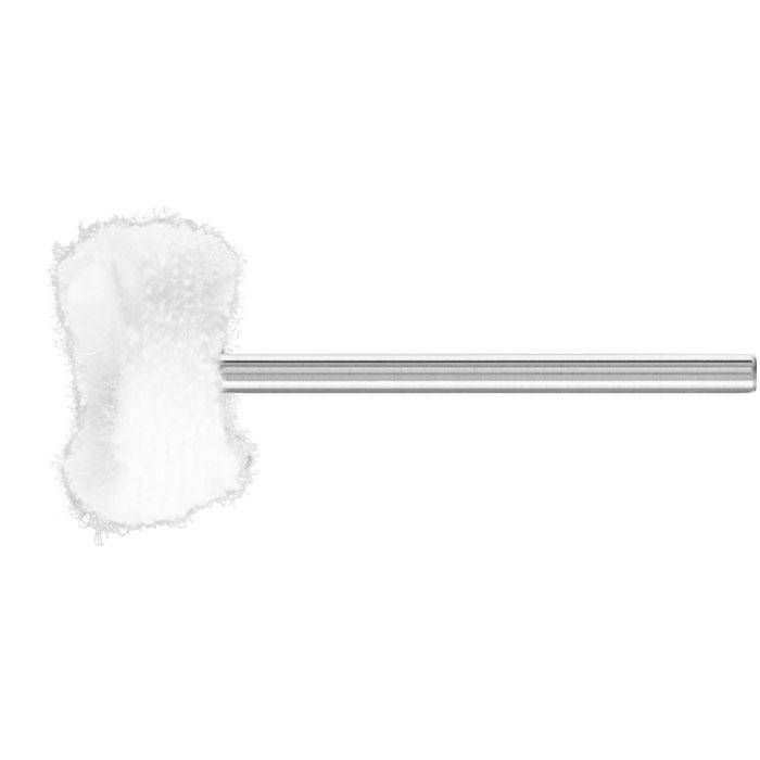 Poliertuchring - PFERD - mit Schaft - Schaft-Ø 3 mm - versch. Besatzmaterialien - Bezeichnung TR 2210/3 FZ - Besatzmaterial Filz - VE 10 Stück - Pre