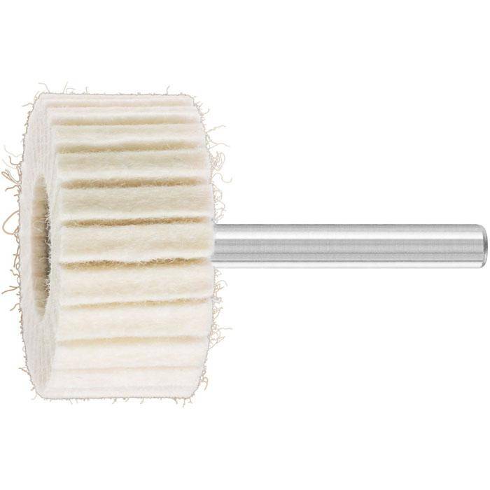 Schleifräder - PFERD - mit Filzlamellen - zur Vor- und Hochglanzpolitur - Bezeichnung FLS 4020/6 H - VE 5 Stück - Preis per VE