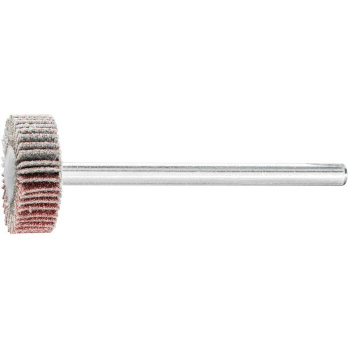 Fächerschleifer - PFERD - Korund A - Maße (D x T) 5 mm - Korngröße 120 - Bezeichnung F 1505/3 A 150 - empf. Drehzahl 25000 min-¹ - max. zul. Dreh