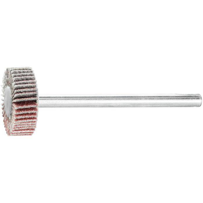 Fächerschleifer - PFERD - Korund A - Maße (D x T) 5 mm - Korngröße 180 - Bezeichnung F 1505/3 A 180 - empf. Drehzahl 25000 min-¹ - max. zul. Dreh