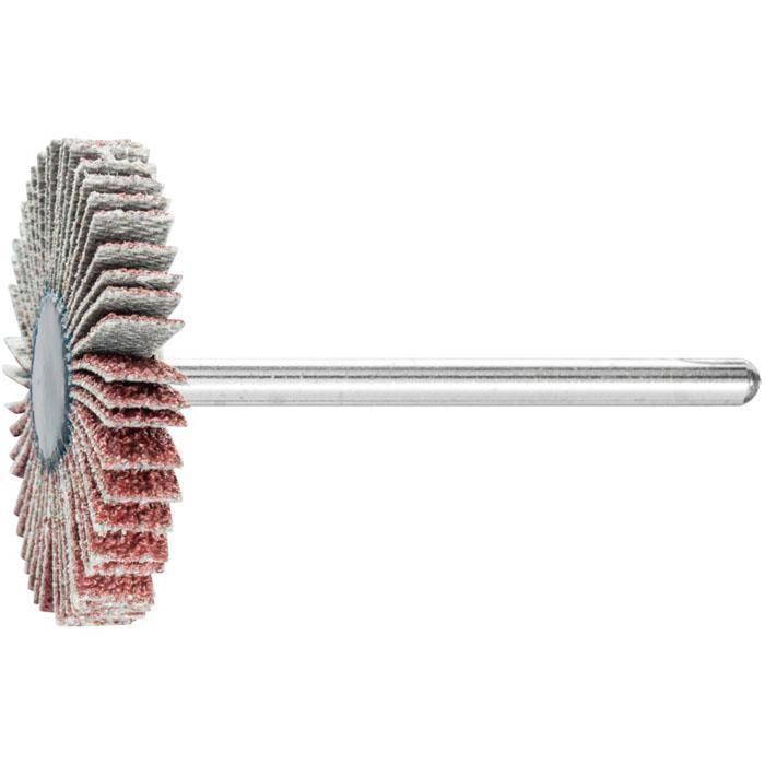 Fächerschleifer - PFERD - Korund A - Maße (D x T) 30 x 5 mm - Korngröße 60 - Bezeichnung F 3005/3 A 60 - empf. Drehzahl 12000 min-¹ - max. zul. D