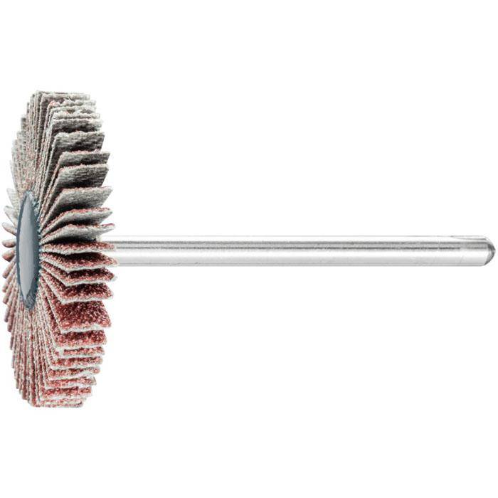 Fächerschleifer - PFERD - Korund A - Maße (D x T) 30 x 5 mm - Korngröße 80 - Bezeichnung F 3005/3 A 80 - empf. Drehzahl 12000 min-¹ - max. zul. D