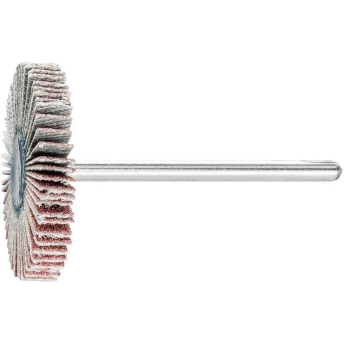 Fächerschleifer - PFERD - Korund A - Maße (D x T) 30 x 5 mm - Korngröße 120 - Bezeichnung F 3005/3 A 120 - empf. Drehzahl 12000 min-¹ - max. zul.