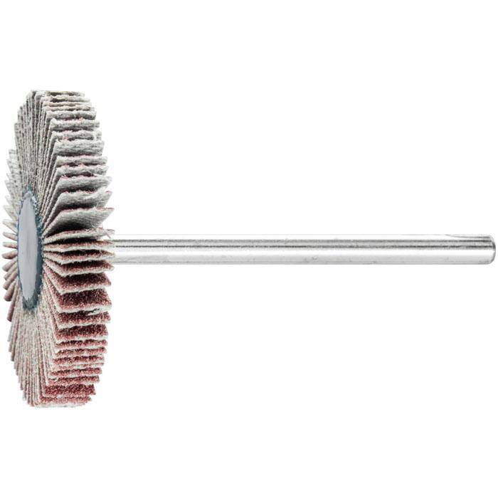Fächerschleifer - PFERD - Korund A - Maße (D x T) 30 x 5 mm - Korngröße 150 - Bezeichnung F 3005/3 A 150 - empf. Drehzahl 12000 min-¹ - max. zul.