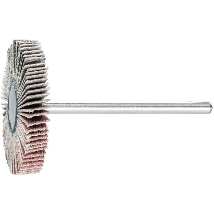 Fächerschleifer - PFERD - Korund A - Maße (D x T) 30 x 5 mm - Korngröße 320 - Bezeichnung F 3005/3 A 320 - empf. Drehzahl 12000 min-¹ - max. zul.