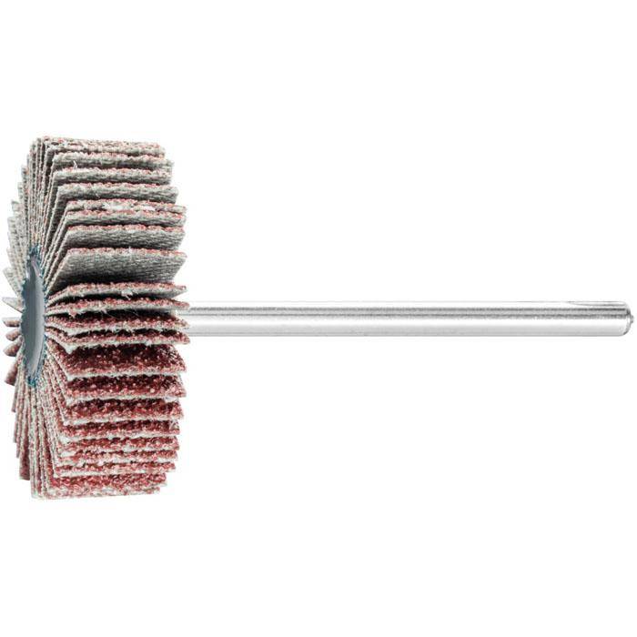 Fächerschleifer - PFERD - Korund A - Maße (D x T) 30 x 10 mm - Korngröße 60 - Bezeichnung F 3010/3 A 60 - empf. Drehzahl 12000 min-¹ - max. zul.