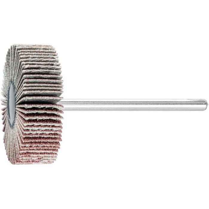 Fächerschleifer - PFERD - Korund A - Maße (D x T) 30 x 10 mm - Korngröße 150 - Bezeichnung F 3010/3 A 150 - empf. Drehzahl 12000 min-¹ - max. zul