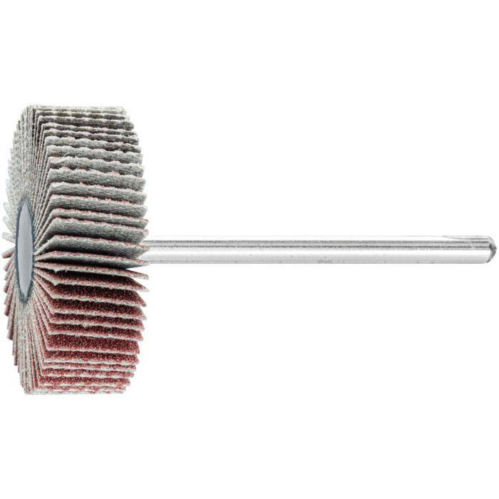 Fächerschleifer - PFERD - Korund A - Maße (D x T) 30 x 10 mm - Korngröße 180 - Bezeichnung F 3010/3 A 180 - empf. Drehzahl 12000 min-¹ - max. zul