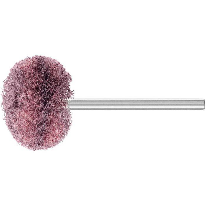 Schleifräder - PFERD POLINOX® - Schaft-Ø 3 mm - zur Konturbearbeitung - Bezeichnung PNR 2515/3 A 280 - Besatzmaße (D x T) 25 x 13 mm - Korngröße