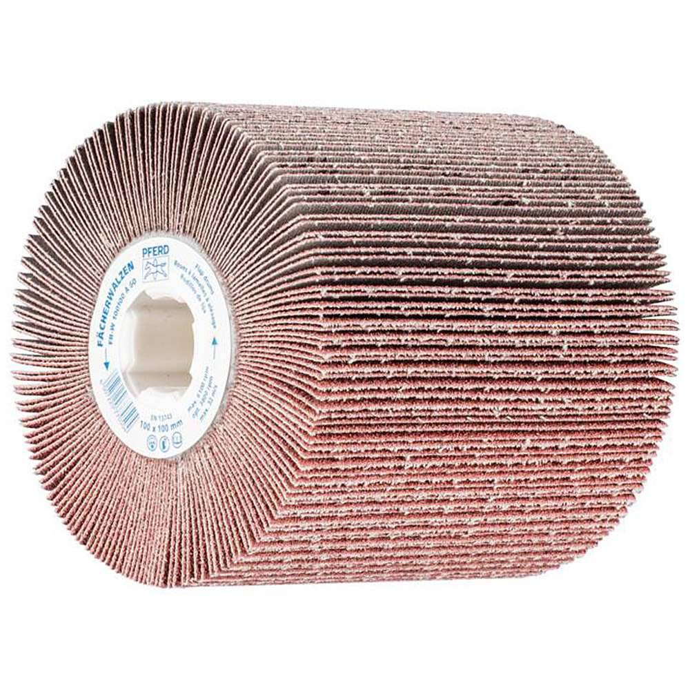 Schleifwalze - PFERD - Maße (D x T) 100 x 100 mm - für div. Werkstoffe - Bezeichnung FR-W 100100 A 60 - Korngröße 60