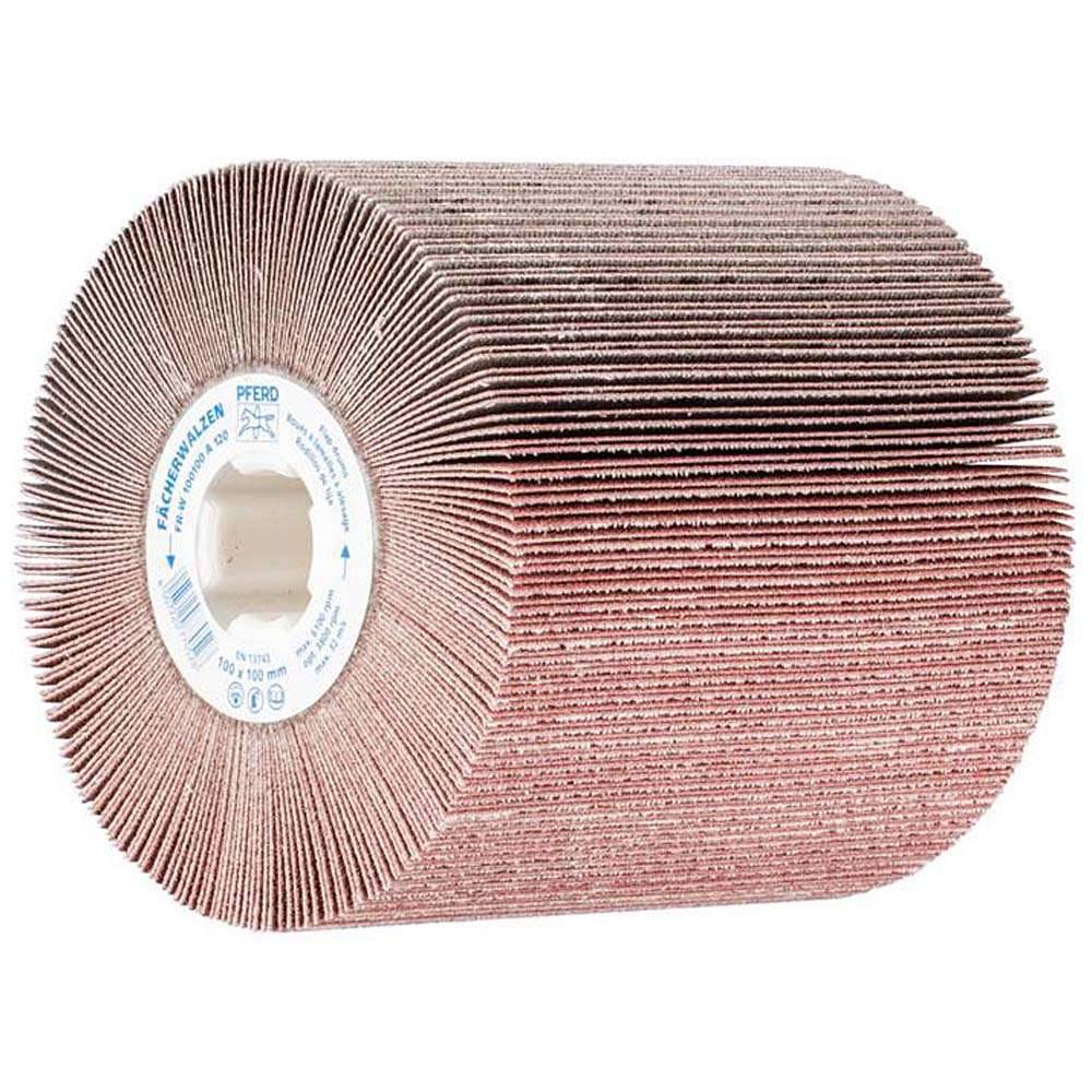 Schleifwalze - PFERD - Maße (D x T) 100 x 100 mm - für div. Werkstoffe - Bezeichnung FR-W 100100 A 120 - Korngröße 120