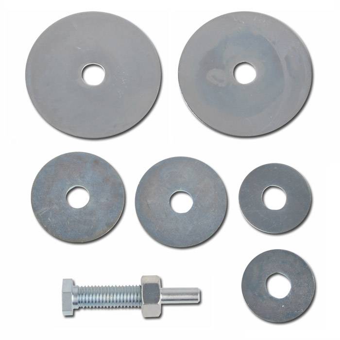 Einspanndorn SD 2000 - für PW 2000 - Schaft-Ø 6 mm - Bohrungs-Ø 13 mm - Aufnahme 1 Rad-Ø 100 mm - Spannscheiben 24, 36, 47 mm - 1 Stück