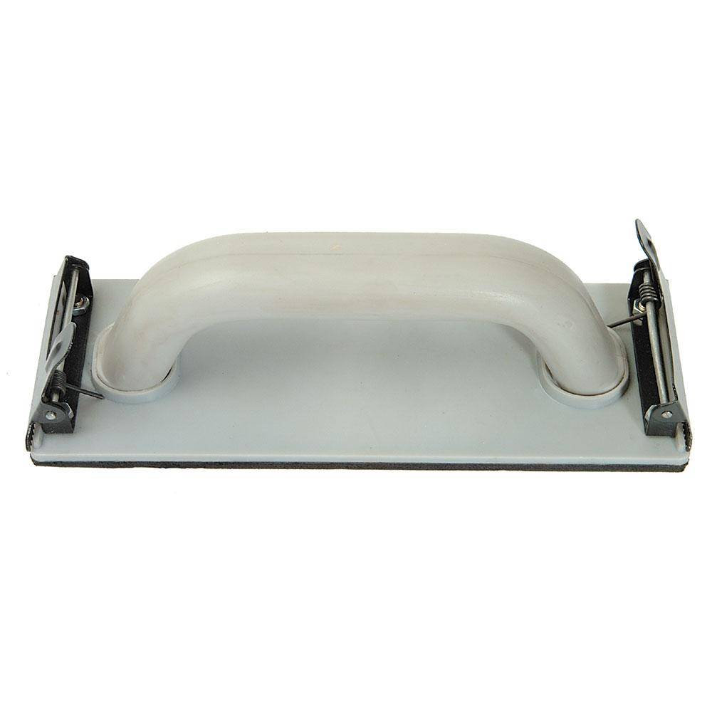 Handschleifer - Federklemmen - Länge 235 mm - Breite 80 mm - Zellkautschukauflage