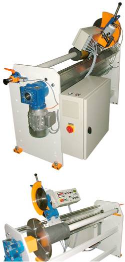 Rollenabstechmaschine mit Semi-Automatik angetriebenes Rundmesser RAS-230