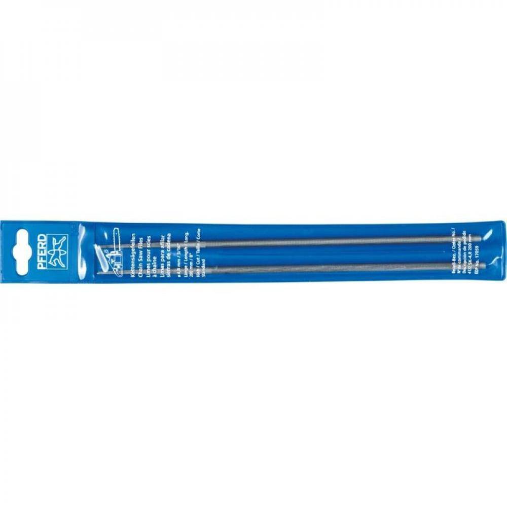 PFERD Kettensägefeilen in Kunststofftasche 2er-Verpackung 4122 SK - Länge 200 mm - Ø 5,16 mm - Classic - VE 40 Stück - Preis per VE
