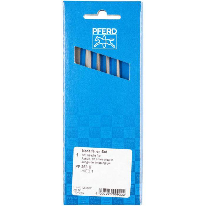 Feilen-Set - PFERD - 6 Nadelfeilen mit versch. Profilen - Länge 160 mm - Hieb 1