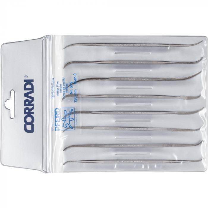 PFERD CORRADI-Riffelfeilen-Set 575 - Länge 150 mm - H0
