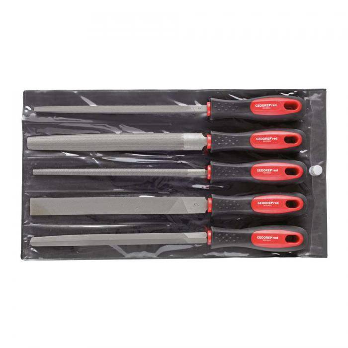 GEDORE red Feilensatz - mit 2 Komponenten-Griff - 5-teilig