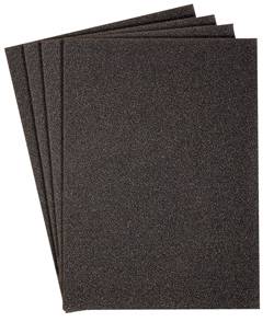 Schleifpapier PS11C - K 150 - Blatt 230 x 280 mm - für Farbe, Lack, Spachtel - Körnung Siliciumcarbid - Streuart Dicht - Bogen ungelocht - 50 Stück