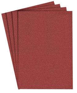 Schleifpapier PS22E - K 80 - Blatt 115 x 280 mm - für Holz - Körnung Korund - Streuart dicht - Bogen ungelocht - 100 Stück