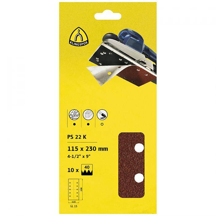 PS 22 K Schleifmittel (Set) - kletthaftend - Größe 125 mm - SB-verpackt im Reiter - Preis per VE