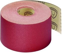 Schleifpapier Rolle PS 22E - für Holz - K 60 - 95 mm x 50 m - ungelocht - Körnung Korund - Streuart dicht - 1 Rolle - Preis per Rolle
