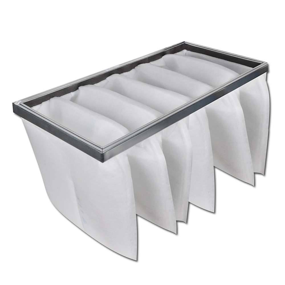 Taschenfilter - 3 Taschen - Filterklasse G4 - Polyester - Tiefe 360 mm - Maße 287 x 592 mm - Temperaturbeständig bis 80°C