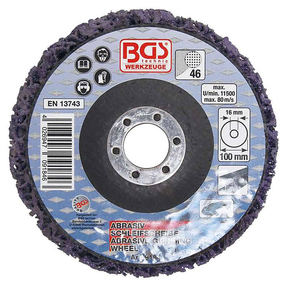 Abrasiv-Schleifscheibe - schwarz - (Ø x Ø-Aufnahmebohrung) 100 x 16 mm