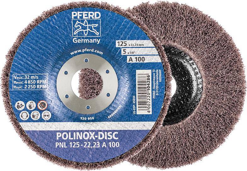Schleifdisc POLINOX 125x22,23mm A 100 Pferd