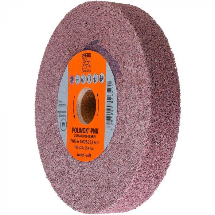 PFERD POLINOX-Kompaktschleifrad PNK-W 15025-25,4 A G- Korund/Siliciumcarbid - Außen-ø 150 mm - Bohrungs-ø 25,4 mm - Korngröße grob - Ausführung