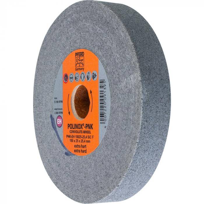 PFERD POLINOX-Kompaktschleifrad PNK-EH 15025-25,4 SiC F - Korund/Siliciumcarbid - Außen-ø 150 mm - Bohrungs-ø 25,4 mm - Korngröße fein - Ausführ