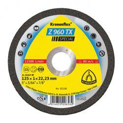 Eine kreisförmige Schleifscheibe mit der Bezeichnung „Kronenflex Z 960 TX Special