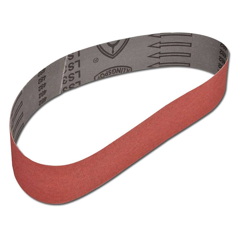 Schleifband LS309X - K 80 - für Metall, Holz - 50 x 2000 mm - F1 Verschluss - Korund Körnung - VE 25 Stück - Preis per VE
