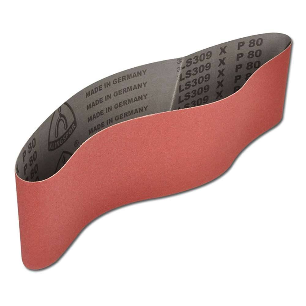 Schleifband LS 309 X - 150 x 1220 mm - Baumwollgewebe, schwer - Körnung 80 - VE 10 Stück - Preis per VE