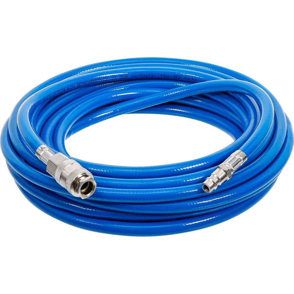 Druckluftschlauch - Länge 10 m - max. 20 bar - Innen-Ø 6 mm - Anschluss 1/4 Zoll - Preis per Rolle