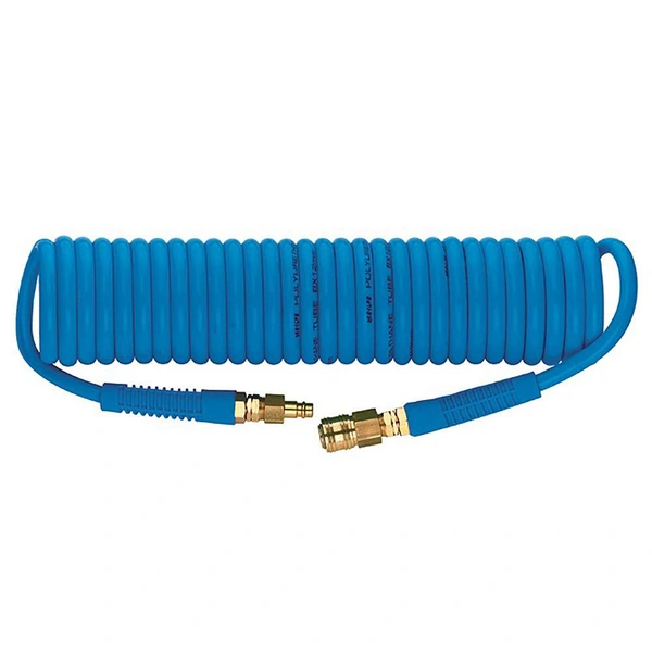 Spiralschlauch - 8bar max. - Polyurethan - Außen-Ø 10 mm - Innen-Ø 6,5 mm - Arbeitslänge 4,8 - Preis per Rolle Spiralschlauch - 8bar max. - Polyurethan - Außen-Ø 10 mm - Innen-Ø 6,5 mm - Arbeitslänge 4,8 - Preis per Rolle
