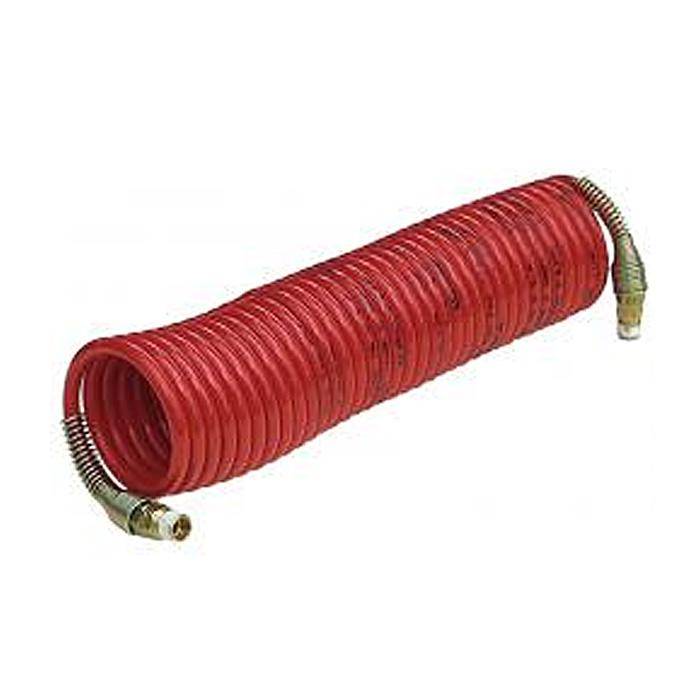 Spiralschlauch - Nylon - rot - Länge 10 m - Innen-Ø 19,5 mm - 360° drehbar - Preis per Stück