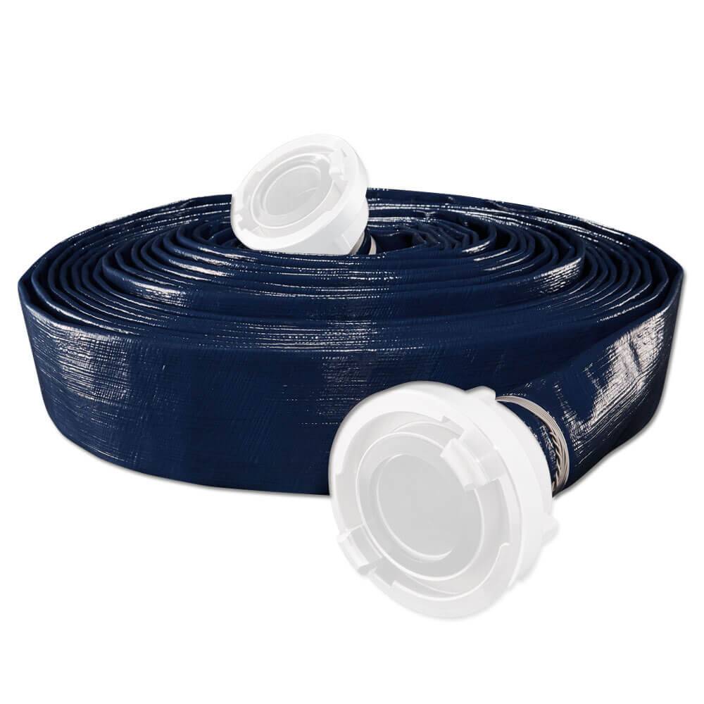 PVC-Flachschlauch P-FLEX M - Innen-Ø 32 mm - Wandstärke 1,5 mm - 7 bar - 100 m - Preis per Rolle